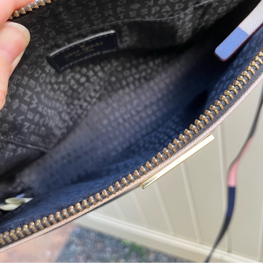 Kate Spade Colorblock crossbody adjustable strap preppy coffeecore Eurosummer - Picture 10 of 13